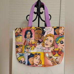 ESTEE LAUDER Y2K Retro versatile Whimsical Girlie Chic Colorful Comic Print Tote